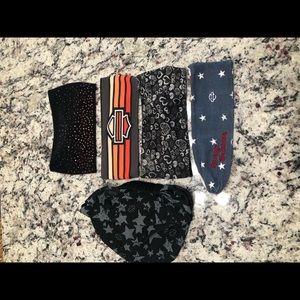 HD Headbands (4) & Bandana Head-wrap (1).  OS